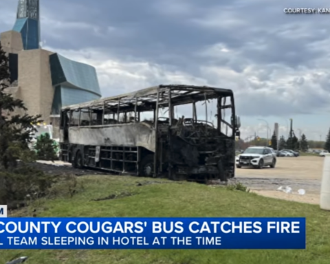 Torched Kane County Cougars' Bus